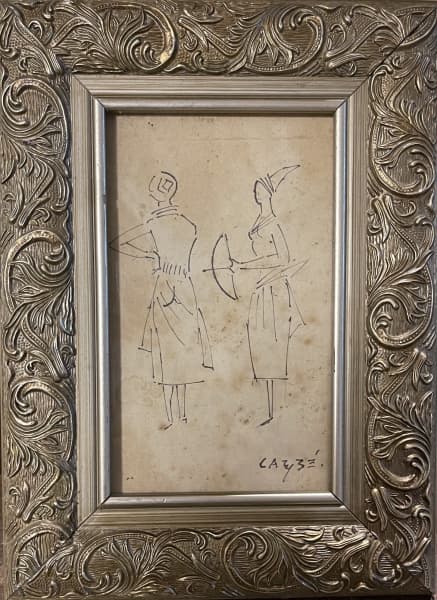 CARYBÉ- nanquim s/ papel medindo 10 x 16 cm e 19 x 25 cm. — CARYBÉ