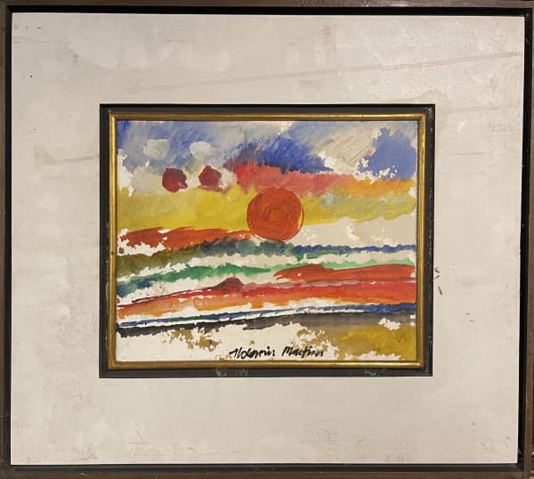 ALDEMIR MARTINS - aquarela s/ eucatex, medindo: 35 cm x 28 cm e 63 cm x 53 cm (precisa restauro) — Aldemir Martins