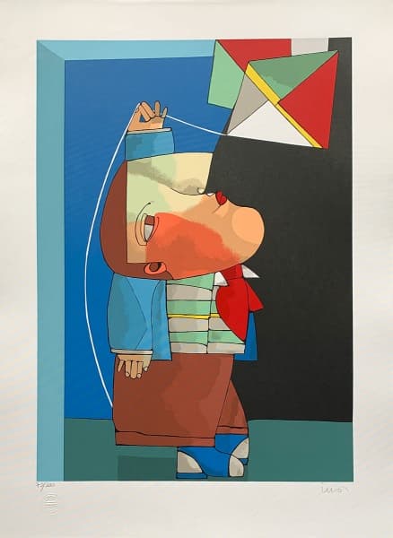 INOS CORRADIN, Soltando Pipa - serigrafia 72/100 - 66x48 cm - acid — Inos Corradin