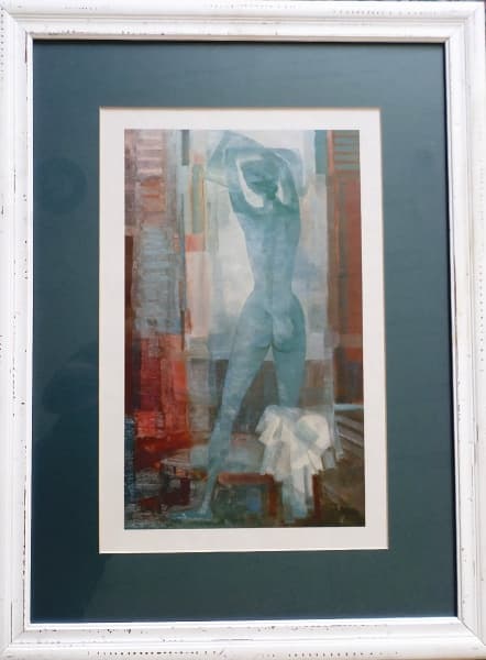 ENRICO BIANCO, Nu Feminino, serigrafia offset, 40x26cm, não assinada. — Enrico Bianco