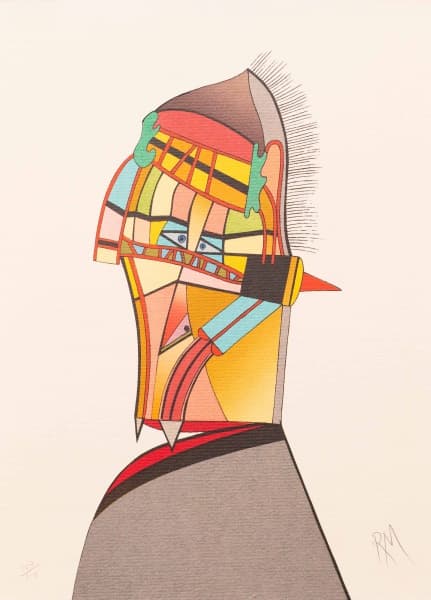 Roberto Magalhães. Serigrafia. Dimensões 35x25cm. Tiragem 107/110. Assinado a lápis no campo inferior direito. Sem moldura — Roberto Magalhães