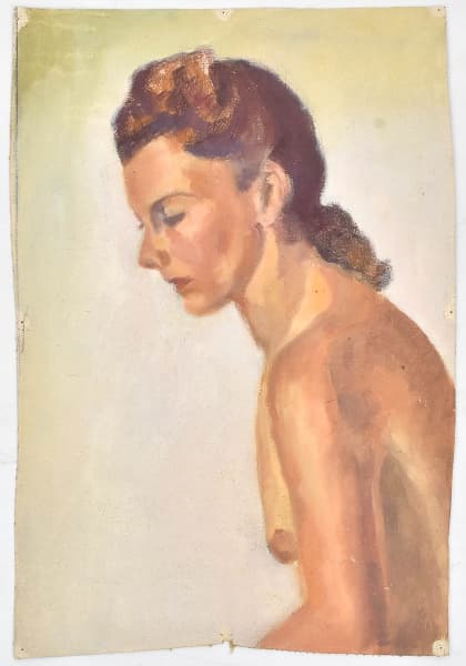 SEM ASSINATURA - Mulher. O.S.T. - Sem chassi. Med.: 45 x 30 cm. — Sem Assinatura