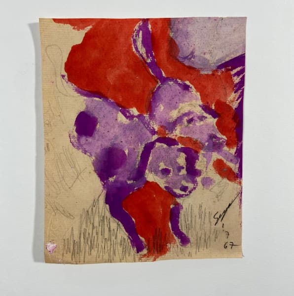 IVAN SERPA -TÉCNICA MISTA SOBRE PAPEL. MEDIDAS: 20 CM X 16 CM . NÃO POSSUI MOLDURA — Ivan Serpa