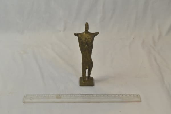 Francisco Stockinger, escultura em bronze -med. 18cm — STOCKINGER, Francisco