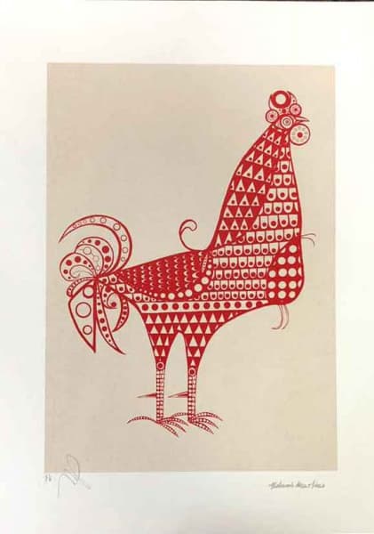 ALDEMIR MARTINS - Serigrafia, Medidas 50,5x72cm A.C.I.D - Sem moldura - GRAVURA PÓSTUMA — Aldemir Martins