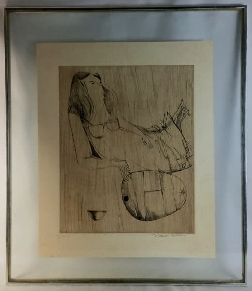 ALDEMIR MARTINS - FIGURA - SERIGRAFIA - 49X40cm. Assinado de próprio punho. — Aldemir Martins