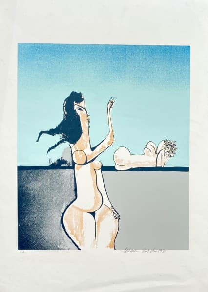 ALDEMIR MARTINS - Mulheres - serigrafia P.A. - ass.inf.dir., dat. 1981 - 70x50 cm — Aldemir Martins