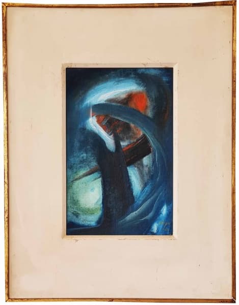 PARGIO - óleo sobre eucatex, 32x20 cm - assinado canto inferior direito - moldura 55x43 cm — PARGIO