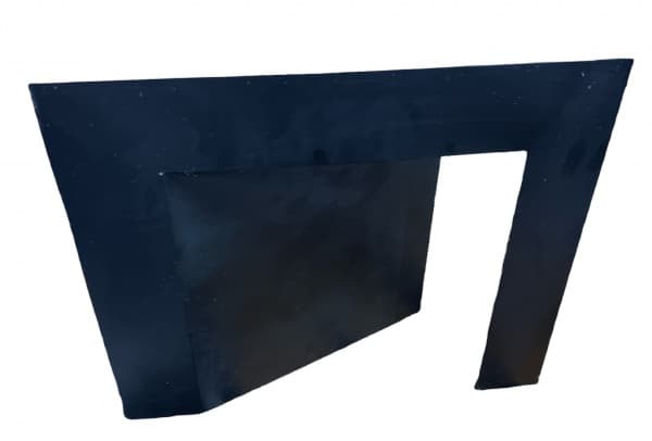 FRANZ WEISSMANN - escultura de mesa em ferro pintado, assinado, medindo: 36 cm alt. x 42 cm larg. — Franz Weissmann