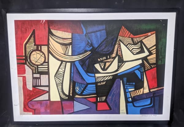 ROBERTO BURLE MARX - Composição - Gravura 47/80 - 60x90 cm - A.C.I.D (no estado) (Valor de mercado aproximadamente R$3.500,00) — Roberto Burle Marx