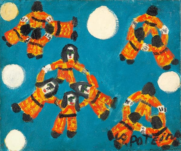 ANTONIO POTEIRO (1925-2010) - Ciranda - Óleo s/ tela, 25 x 30 cm, ass. inferior direito, dat. 2009 — Antônio Poteiro