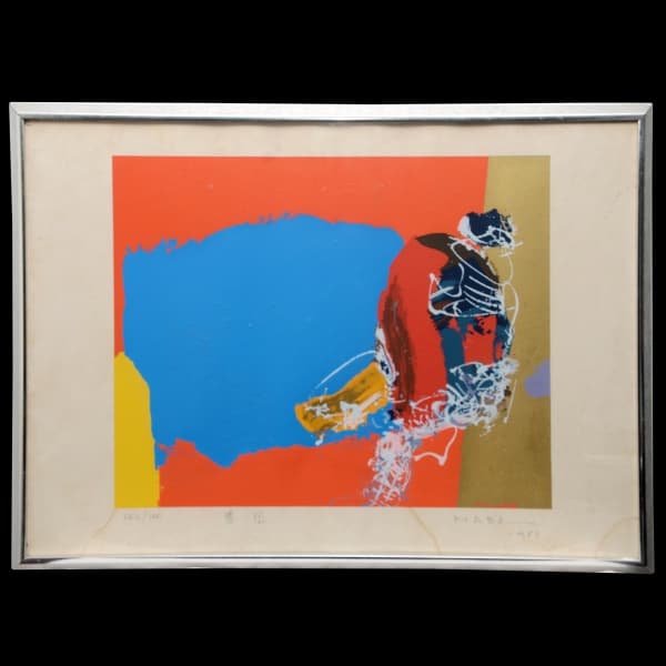 MANABU MABE (Kumamoto, 1924 São Paulo, 1997) Sem título. Serigrafia (02/100). Ass. e datado cid, 1987. 50 x 70 cm (MI). 54 x 73 cm (ME). — Manabu Mabe