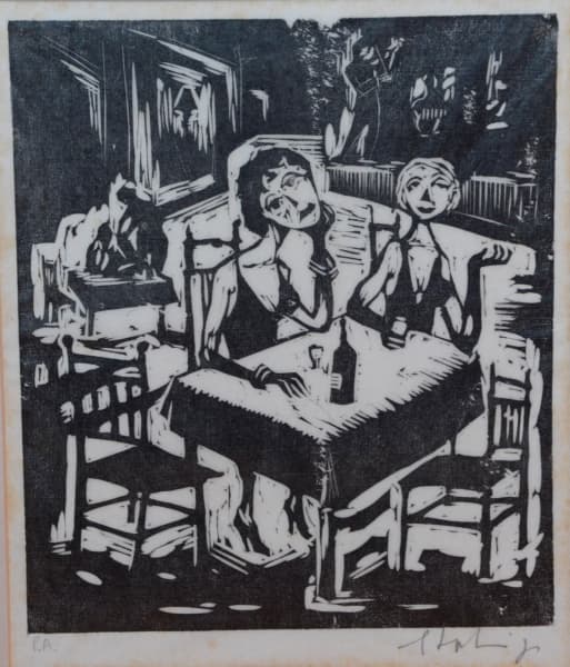 Francisco Stockinger, xilogravura, PA -med. 22x19cm — STOCKINGER, Francisco