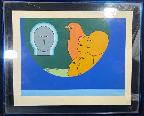 ANTONIO MAIA (Carmópolis SE 1928 - Rio de Janeiro RJ 2008) - " Ex voto" serigrafia, tiragem 77/100, A.C.I.D. Med 68x82 cm (Com moldura). — Antonio Maia