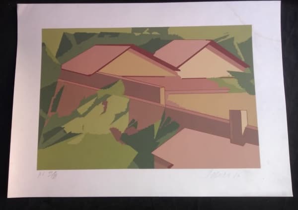 Carlos Scliar. (Rio Grande do Sul, Santa Maria, 1920 - Rio de Janeiro, 2001).Serigrafia.P I.XII/XV. . Assinada e datada 1986. Medidas - 50 X 70 cm, sem moldura. — Carlos Scliar