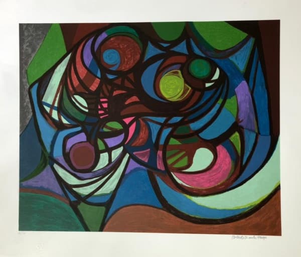 ROBERTO BURLE MARX, Geométrico - Serigrafia - 70x80cm - A.C.I.D na Chapa (Sem moldura)(Valor de mercado aproximadamente R$3.500,00) — Roberto Burle Marx