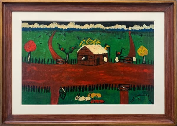 JOSE ANTONIO DA SILVA, Fazenda - óleo sobre tela - 50x80 cm- acid e 76 — José Antonio Da Silva