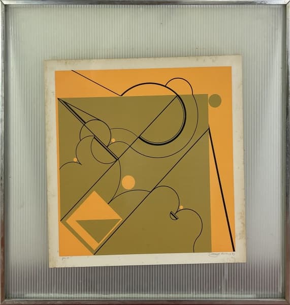 ABELARDO ZALUAR (1924-1987). "Sem título", serigrafia a cores. 38 x 38. Assinado no c.i.e. — Abelardo Zaluar