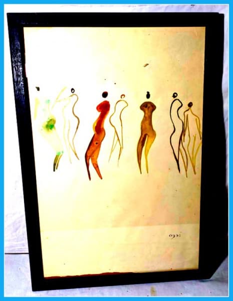 CARYBÉ (atribuído)- Nanquim sobre papel. Medindo 48cm X 34cm — CARYBÉ