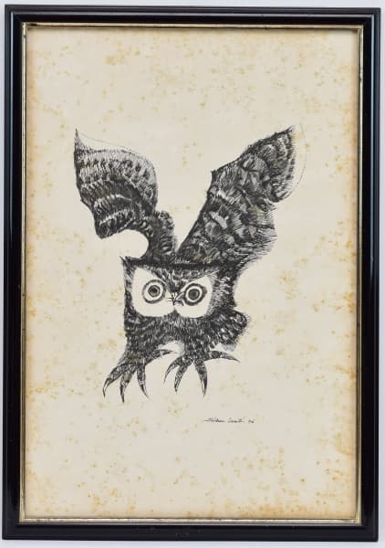 ALDEMIR MARTINS - Gravura representando gravura. Med: 51 x 36 cm ( marcas do tempo ) — Aldemir Martins
