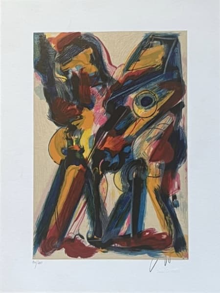 IVALD GRANATO - Abstrato - Serigrafia 90/100 - 40x30 cm - A.C.I.D na chapa (sem moldura) (Valor aproximado de mercado R$ ) Acompanha documento da galeria.(Valor de mercado aproximadamente R$ 2.000,00) — Ivald Granato