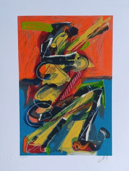 IVALD GRANATO - Figuras - Gravura 67/100 - 40x30 cm - A.C.I.D (Edição Póstuma) (SEM MOLDURA) (Valor de mercado aproximadamente R$ 2.000,00) Acompanha documento da galeria. — Ivald Granato