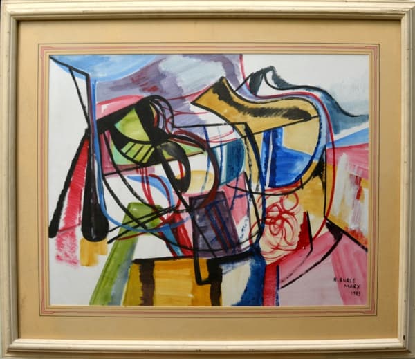 Roberto Burle Marx, `Abstrato` - guache - dat. 1985 - med. 48 x 67 cm — Roberto Burle Marx