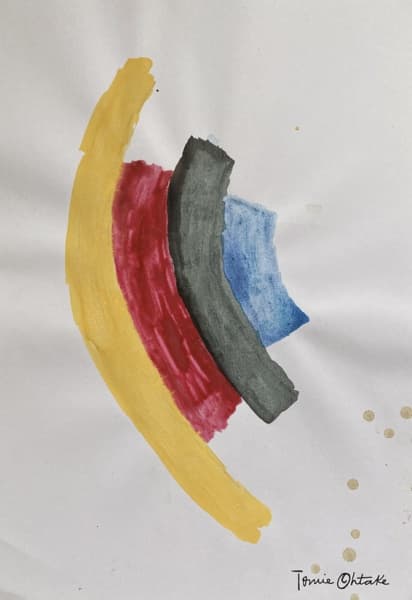 TOMIE OHTAKE - ACRÍLICO SOBRE CARTÃO - NOME DA OBRA: DESENHO - DATA DA OBRA: NÃO HÁ - NÃO HÁ - POSIÇÃO DA ASSINATURA: CANTO INFERIOR DIREITO - TAMANHO DA OBRA 29,5X21 - TAMANHO DA OBRA COM MOLDURA: NÃO POSSUI MOLDURA - HISTÓRIA DO ARTISTA Pintora e desenhista, Tarsila do Amaral nasceu em Capivari, SP e faleceu em São Paulo. Estudou escultura com William Zadig e com Mantovani, em 1916, na capital paulista. No ano seguinte teve aulas de pintura e desenho com Pedro Alexandrino, onde conheceu Anita — Tomie Ohtake