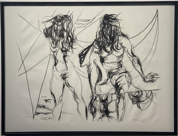 FLÁVIO DE CARVALHO - Litografia, 1972. Ed. 42 /50. Dimensões: 47,5 x 62,5 cm. Com moldura nova de alumínio: 48,5 x 63,5 cm. Ass. datada inf. dir. Obra recentemente limpa e higienizada. — Flavio De Carvalho