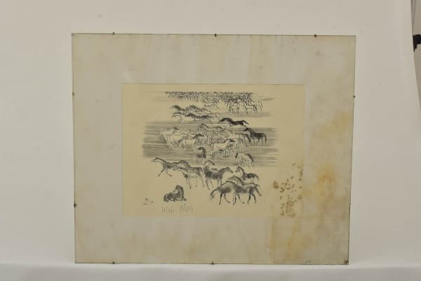 LÍVIO ABRAMO - Serigrafia datada de 1970. Tiragem 66/100. Obs.: Possui manchas. Med. 30 x 40 cm (interna) / 50 x 60 (total) — Lívio Abramo