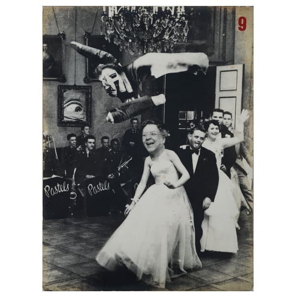 ATHOS BULCÃO (1918 2008) - Raríssima fotomontagem, O olho de moscou, numerada: 9, década de 50. Medidas: 24 x 18 cm. Nota sobre o artista: Athos Bulcão (Rio de Janeiro RJ 1918 - Brasília DF 2008) Pintor, escultor e arquiteto. Em 1939, abandona o curso de medicina para dedicar-se à pintura. Apresentado por Murilo Mendes (1901 - 1975) ao casal Vieira da Silva (1908 - 1992) e Arpad Szenes (1897 - 1985), frequenta o ateliê deles na década de 1940. Em 1945, trabalha como assistente de Candido Portina — Athos Bulcão