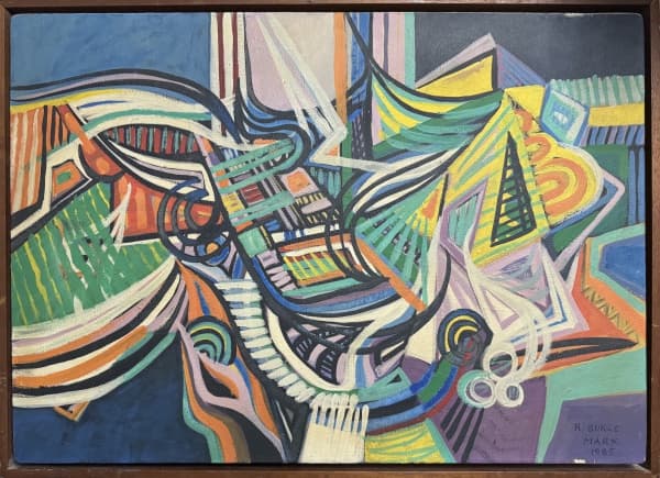 ROBERTO BURLE MARX - oleo s/ eucatex, medindo: 74 cm x 54 cm — Roberto Burle Marx