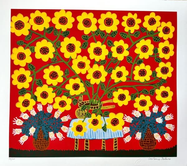 ANTONIO POTEIRO, Sem Título - serigrafia 70/120 - 70x80 cm - Póstuma assinada na chapa — Antônio Poteiro