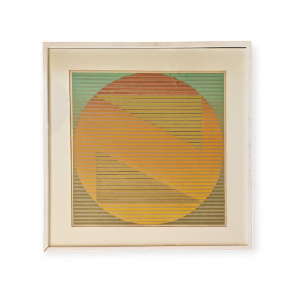 DIONÍSIO DEL SANTO (1925 - 1999) - "Sem título" / Serigrafia / Datado 1978 / Tiragem "Permuta: XLIV - 1/1" / Med. Obra 42 x 41,5 cm — Dionísio Del Santo