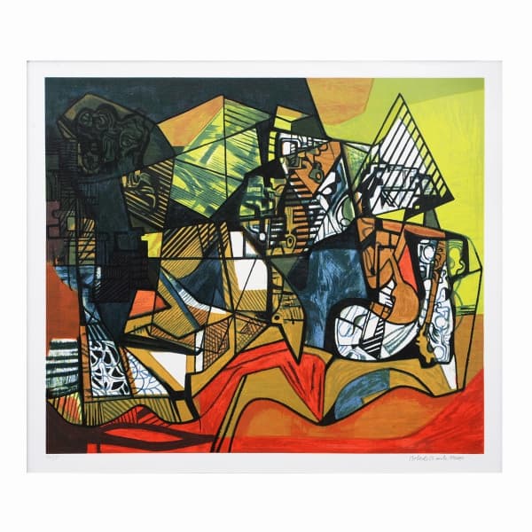 ROBERTO BURLE MARX - (1909 1994) - Belíssima serigrafia, "Composição geométrica", assinatura impressa no c.i.d. e numerada: 66/80. Edição póstuma. Apresenta selo d´agua do instituto. Medidas: 66 x 77 cm(MI) ou 70 x 80 cm (ME). Coleção particular. Nota sobre o artista: BURLE MARX, Roberto (1909, São Paulo, SP - 1994, Rio de Janeiro, RJ). Em 1914 transferiu-se com a família para o Rio de Janeiro. Em 1928, por recomendação médica, e em companhia do pai, seguiu para Berlim (Alemanha). Lá, em visitas — Roberto Burle Marx