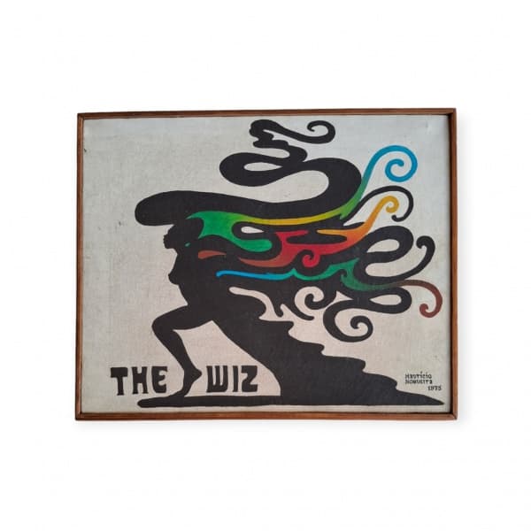 MAURÍCIO NOGUEIRA LIMA (1930 - 1999) - "The Wiz" / Óleo sobre Tela / Assinado CID e Verso / Datado 1975 / Med. Obra 33 x 41 cm — Maurício Nogueira Lima
