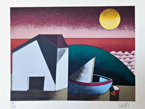 INOS CORRADIN - Serigrafia: Sol I Medidas: 20x27 cm I Assinada no CID I edição: xx/110 — Inos Corradin