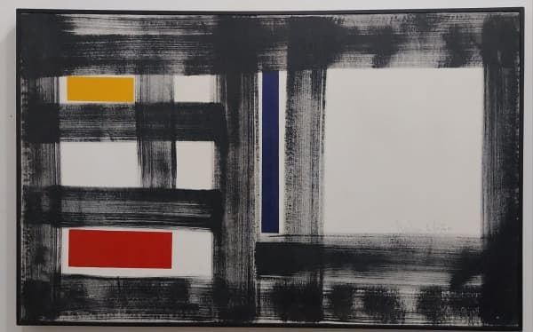 Amilcar de Castro, acrílica sobre tela, 75 X 120 cm, assinado no verso — Amílcar de Castro