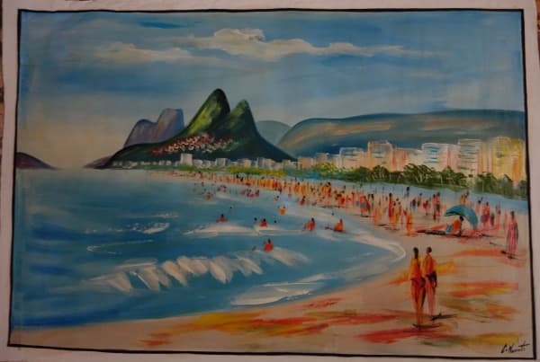 C. NASCIMENTO - Artista popular - Tinta acrílica sobre tela - Sem chassi e sem moldura - Medidas da tela: 80x120 - O produto pode ser enviado pelos correios dentre de um tubo. — C. NASCIMENTO