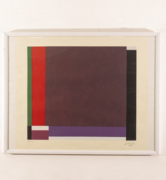 EDUARDO SUED - Geométrico. Serigrafia, tiragem P.A. Assinado no canto inferior direito e datado em 2011. Medidas: 70 x 83 cm. — Eduardo Sued