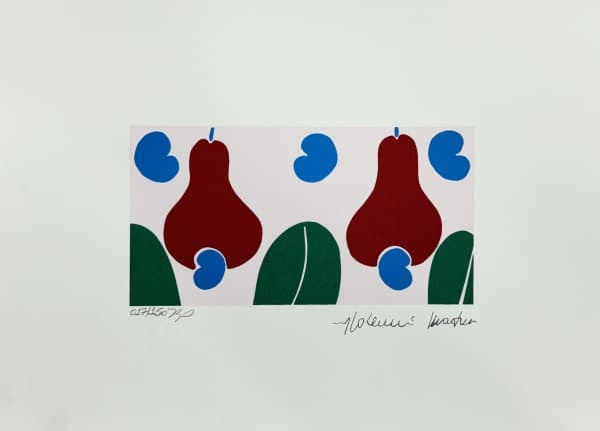 ALDEMIR MARTINS (1922-2006). "Caju", serigrafia a cores 17/150. 25 x 35. Assinado na chapa. Apresenta marca d'água do projeto com assinatura. (SEM MOLDURA). — Aldemir Martins