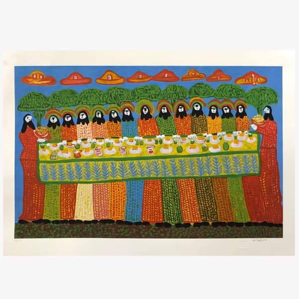 ANTONIO POTEIRO - SERIGRAFIA Tiragem 78/120. Medidas: 100cm X 70cm. — Antônio Poteiro