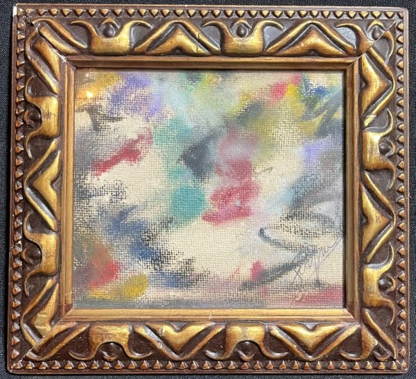 IVAN SERPA, Ivan Ferreira Serpa (Rio de Janeiro, 1923 Rio de Janeiro, 1973) - "Composição" Técnica mista, A.C.I.D, déc de 60. Med 20x20 cm (Com moldura). Obs: sem expertise não garantimos autenticidade. — Ivan Serpa