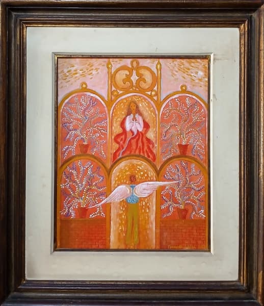 Fernando Lopes - 1936/2011 - Belo quadro óleo sobre tela, medindo 41x32cm. Ano 1962. Fernando Lopes, nascido em São Miguel dos Campos, Alagoas, em 24 de novembro de 1936, foi um artista autodidata, com habilidades em pintura, gravura, tapeçaria e desenho, Além de artista, Fernando Lopes foi professor, músico e advogado, faleceu em 2011. — Fernando Lopes