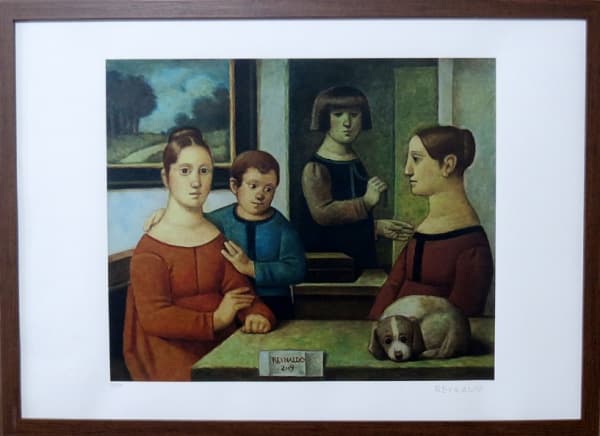 Reynaldo Fonseca - 1925/2019 - Gravura assinada, numerada 70/100, medindo 47x66cm, com moldura e chancela da Arte Maior. Reynaldo de Aquino Fonseca, foi um renomado pintor, muralista e escritor brasileiro. Nascido em Recife, Pernambuco, ele é um dos fundadores da Sociedade de Arte Moderna do Recife. — Reynaldo Fonseca