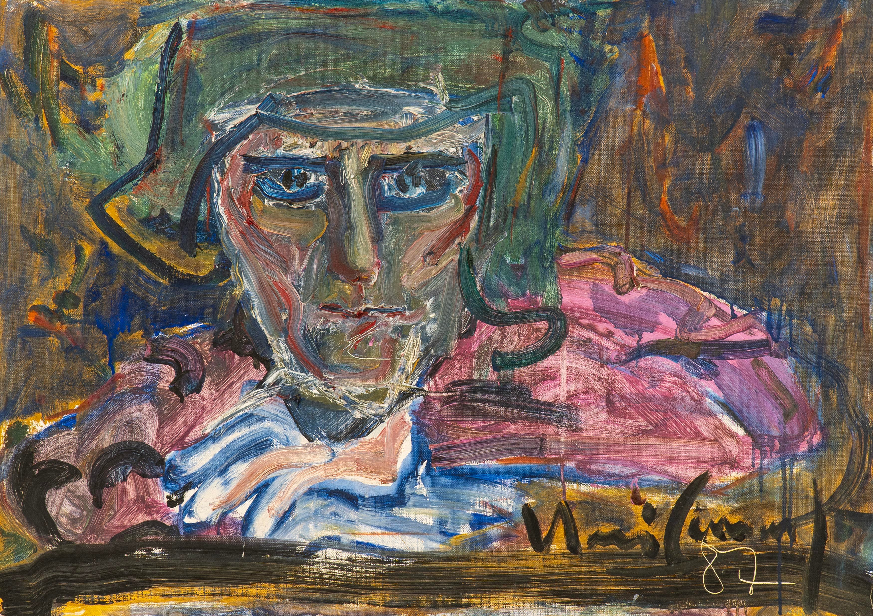 O homem de chapéu verde, 1987 — Iberê Camargo