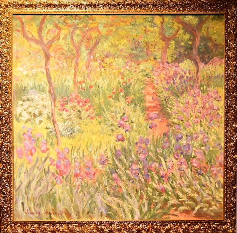 MONET - O Jardim do Artista em Giverny - The Artist's Garden in Giverny, 1900. 89 x 93 cm, Musée d'Orsay - Paris, França — 1900