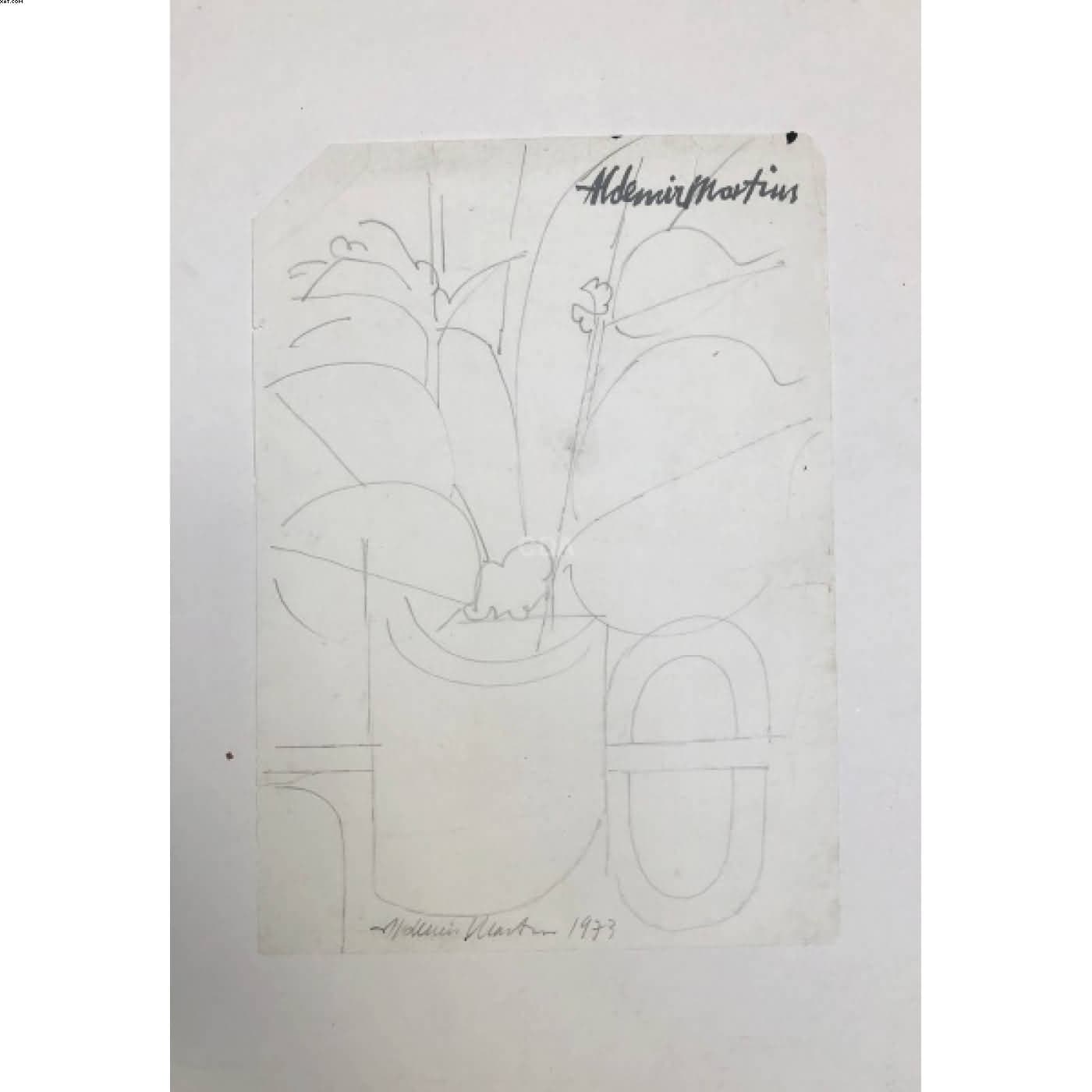 Vaso com Flores — Aldemir Martins, 1973