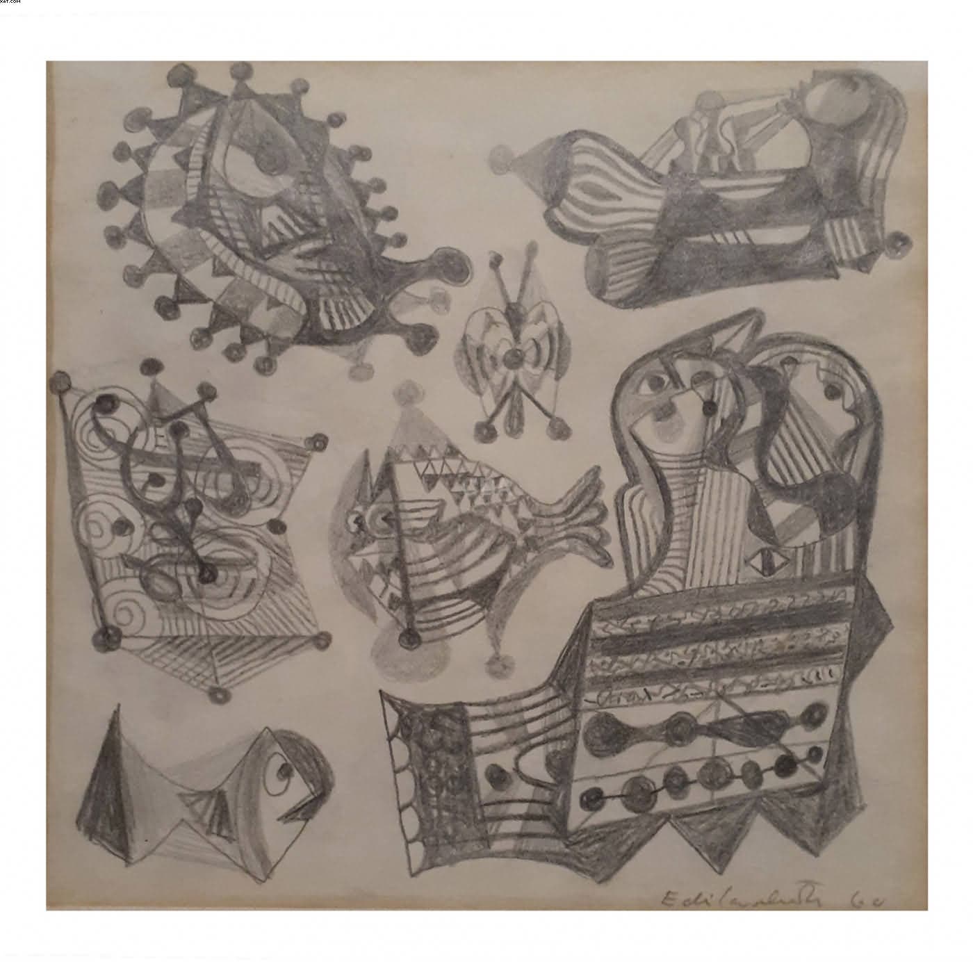 Figuras — Di Cavalcanti, 1960