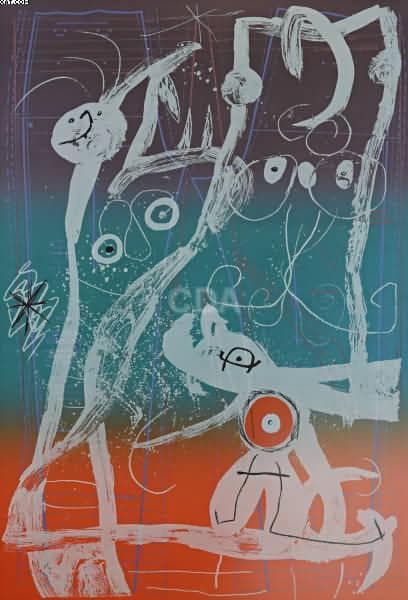 Le Délire du Couturier - Bleu,Rolice, Et Vert — Joan Miro-Joan Miró